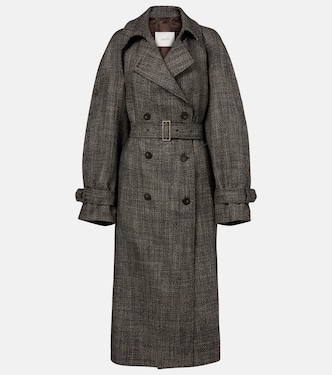 Laurin double-breasted virgin wool coat | Joseph