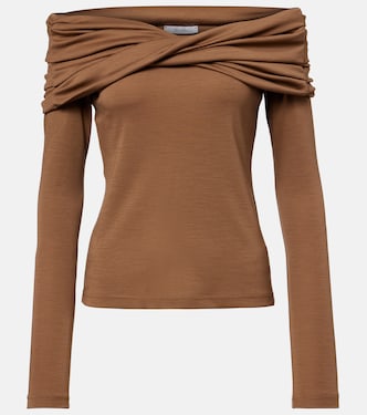 Orafo draped virgin wool top | Max Mara