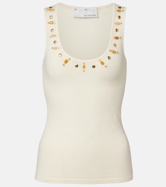 Beaded wool tank top | Xu Zhi