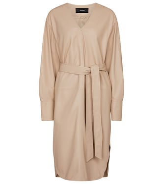 Dahlia leather midi dress | Joseph