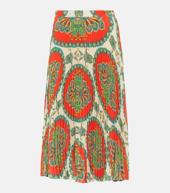 Falda midi de crepé motivo paisley | Etro