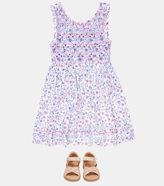Abito Amelie in cotone con ricami | Poupette St Barth Kids