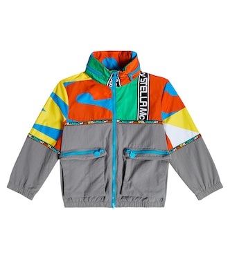 Chaqueta impermeable con logo estampado | Stella McCartney Kids