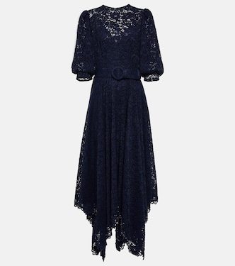 Robe midi en dentelle | Costarellos