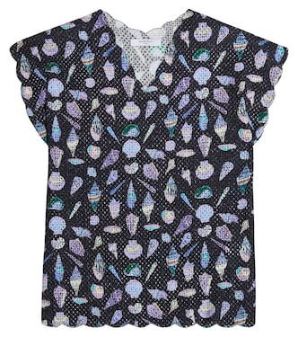 Bedruckte Bluse Shelby Island aus Baumwolle | Marysia Bumby