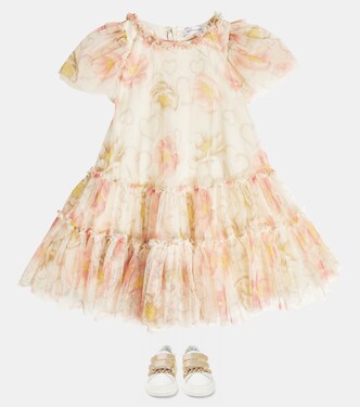 Robe imprimée en tulle | Monnalisa