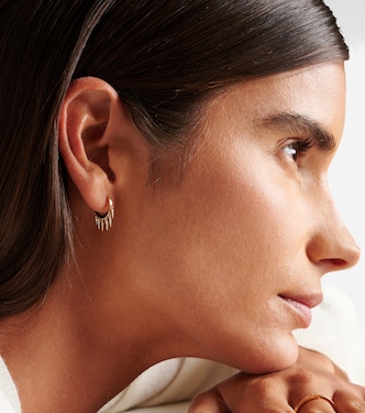 Boucles d'oreilles Fringe en or 14 ct et diamants | Sydney Evan