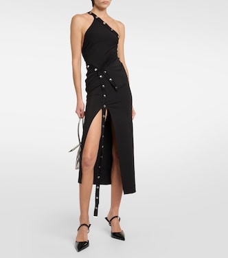 Vestido midi de jersey adornado | The Attico
