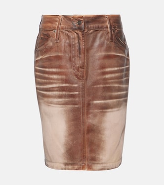 Jupe Ilisa imprimée en jean | Acne Studios