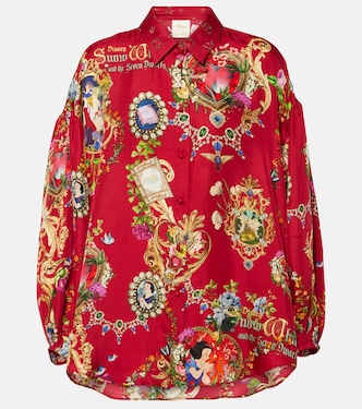 Camicia in seta con stampa | Camilla