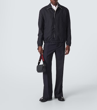 Pantaloni regular GG a vita media | Gucci