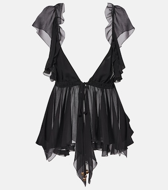 Top in georgette di seta | Chloé