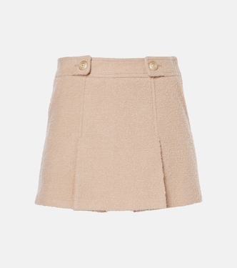 Wool and silk-blend bouclé miniskirt | Tom Ford