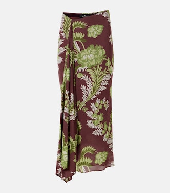 Falda midi drapeada floral | Etro