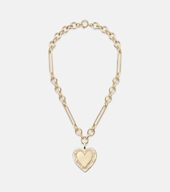 True Love Heart 18kt gold pendant necklace with diamonds | FoundRae