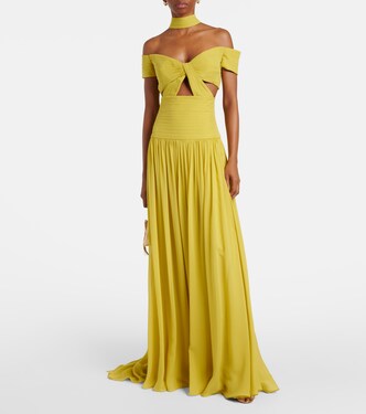 Robe longue en soie | Elie Saab