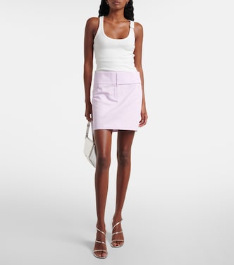 Tank top in maglia di cotone a coste  | Courrèges