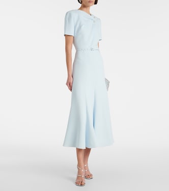 Verziertes Midikleid aus Cady | Roland Mouret