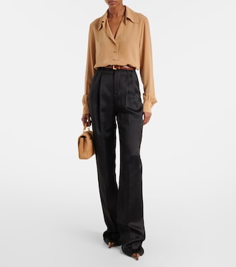 Blusa in seta crêpe de chine | Saint Laurent
