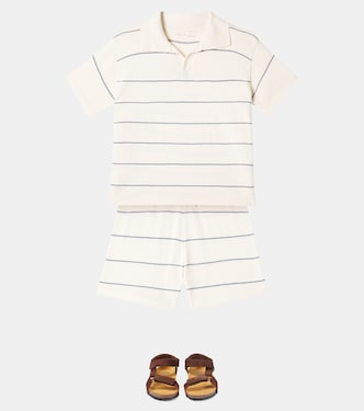 Short Chandler rayé en coton mélangé | Rylee + Cru