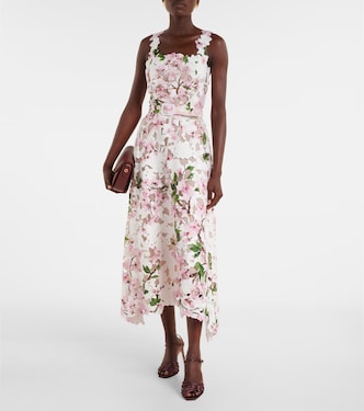 Vestido de cóctel de encaje floral | Oscar de la Renta