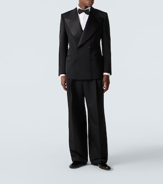 Wool and silk-blend gabardine suit pants | Dolce&Gabbana