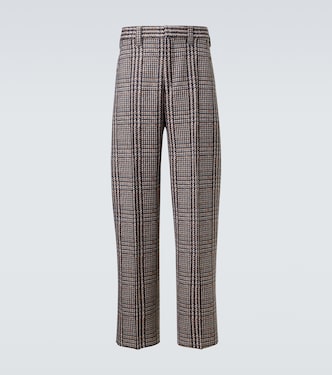 Prince of Wales check wool straight pants | Zegna