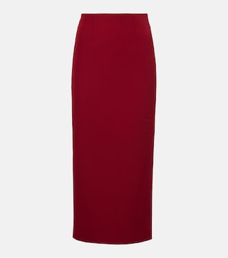 Pencil crêpe midi skirt | Roland Mouret