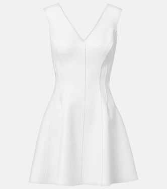 Grace faux leather minidress | Norma Kamali