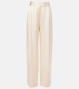 Pantalones rectos de satén de seda | The Sei