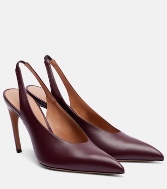 Viper 90 leather slingback pumps | The Attico