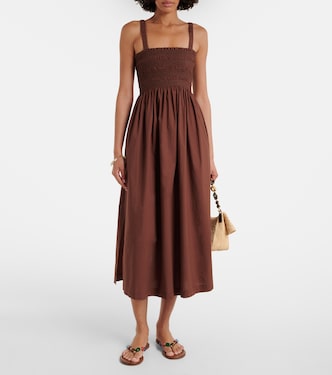 Abito midi Grasse in popeline di cotone | Heidi Klein