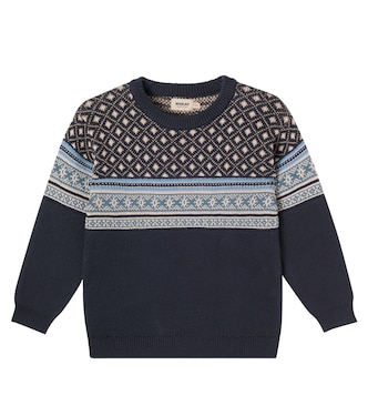 Pullover Julius aus Baumwoll-Jacquard | Wheat