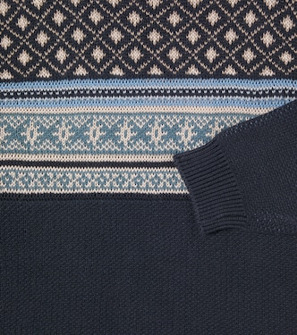 Pullover Julius aus Baumwoll-Jacquard | Wheat