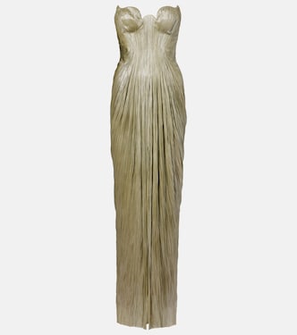 Jasleen strapless silk tulle corset gown | Maria Lucia Hohan