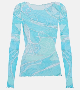 Orchidee sheer top | Pucci