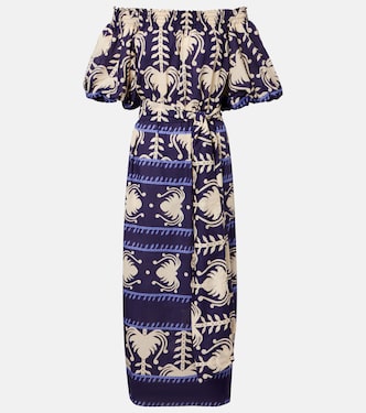 Printed cotton poplin maxi dress | Johanna Ortiz