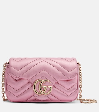 GG Marmont Mini leather shoulder bag | Gucci