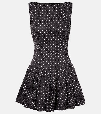 Polka-dot cotton poplin minidress | Same