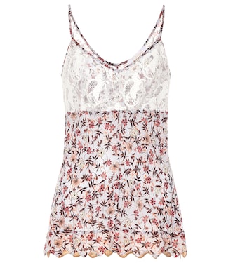 Floral-print lace camisole | Chloé