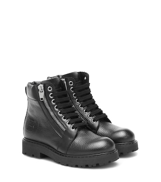 Leather boots | Balmain Kids