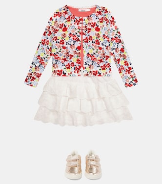 Cárdigan de algodón floral | Bonpoint