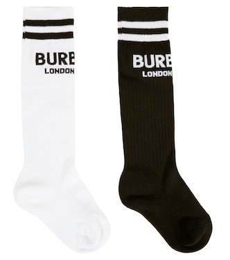 Set de 2 calcetines mezcla de algodón | Burberry Kids