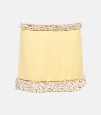 Embellished cady miniskirt | Miu Miu