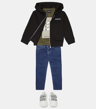 Jeans rectos de tiro medio | Emporio Armani Kids
