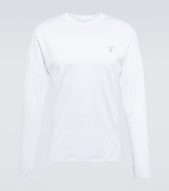 Longsleeve aus Baumwoll-Jersey | Prada