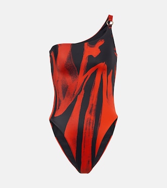 Mini Ring one-shoulder swimsuit | Louisa Ballou