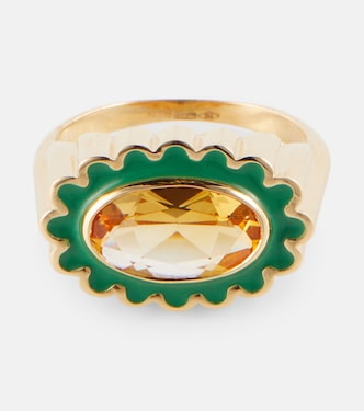 Bague Margarita Citrino en or jaune 18 ct | Aliita