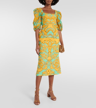 Abito midi Sizzler in misto cotone con stampa | La DoubleJ