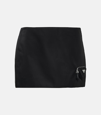 Minifalda de nylon de tiro bajo | Prada